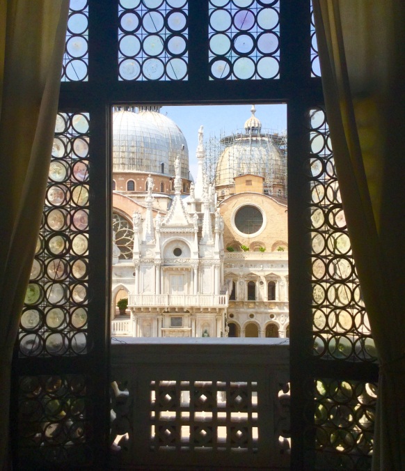 View from inside the Doge's palace.